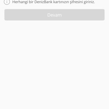 Denizbank Şifremi Unuttum Yeni Şifre Almak İstiyorum