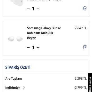 Samsung Sattığı Ürünün Garanti Sonrası Yenisini Veremiyor.