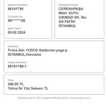 Betterme Yoga Kartımdan Para Çekmiş