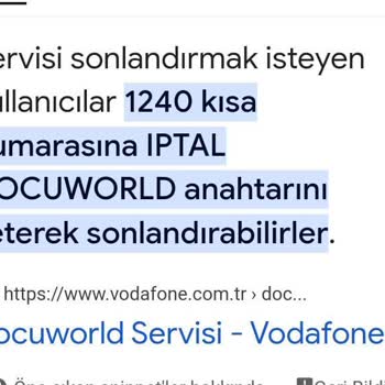 Vodafone Docuworld Belgesel İptali İstiyorum