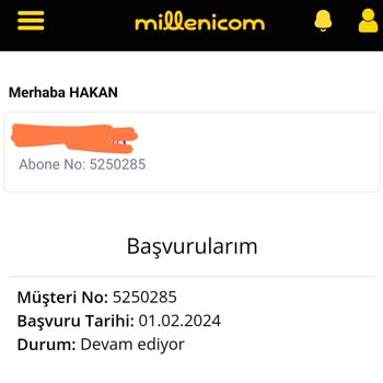 Millenicom İnternet Nakil Sorunu