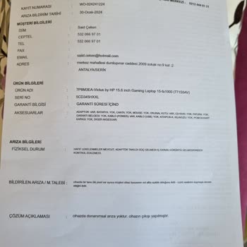 HP Ayıplı Ürününün Arkasında Durmuyor!