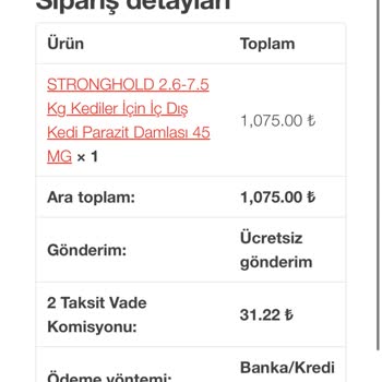 Sandiavet Siparişim Hakkında Bilgi Alamıyorum!