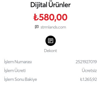 Strmlands Hesabımdan İzinsiz Para Çekimi Ve Kart İptali!
