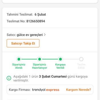 Trendyol Expres 7 Gündür Ürünümü Teslim Edemedi