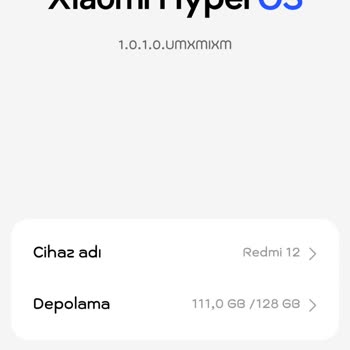 Xiaomi Hyperos Güncellemesi Sorunu.