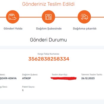 Aras Kargo Atikop Şubesi Kayıp Ürün Zarar Gönderim