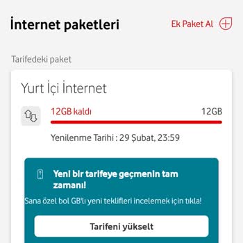 Vodafone Bana Açıklama Yapmadan Tarifemi Değiştirdi