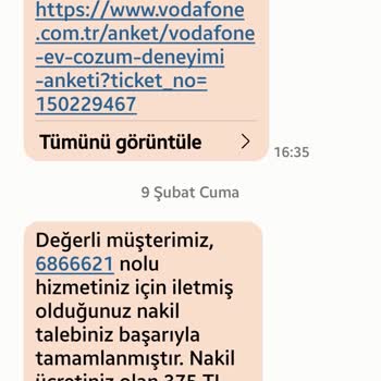 Vodafone Ev İnterneti Şikayetim