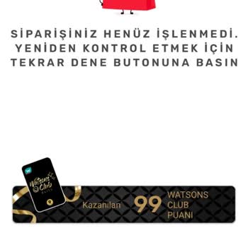Watsons Online Alışveriş Yapılamayan Site