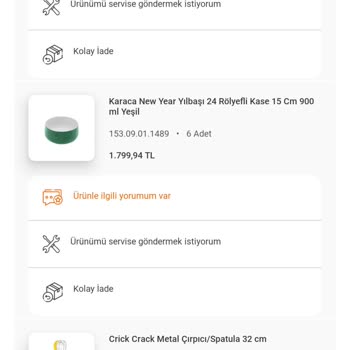 Karaca Züccaciye Para İadesi, Kırık Parça Temini Yapmıyor