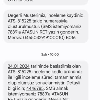 Atasun'dan Kullanılmış Ürün
