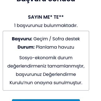 İBB - İstanbul Büyükşehir Belediyesi Sedep Başvurusu Sonuç