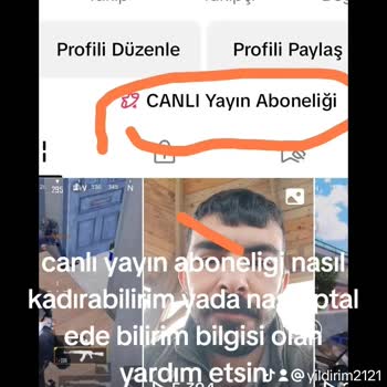 TikTok Canlı Yayın Aboneliği