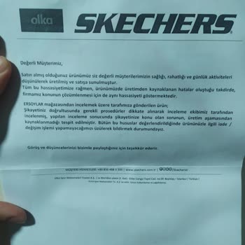 Skechers Ve Olka Spor Garanti Reddi.