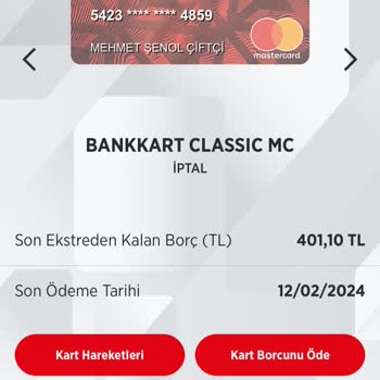 Ziraat Bankası İptal Edilen Kartın Gözükmesi Sorunu