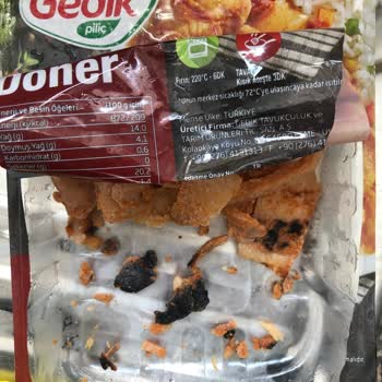 Gedik Piliç Döner Yanık Çıktı