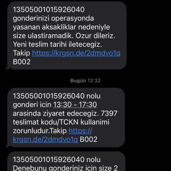Kargom Sende Kapatılsın