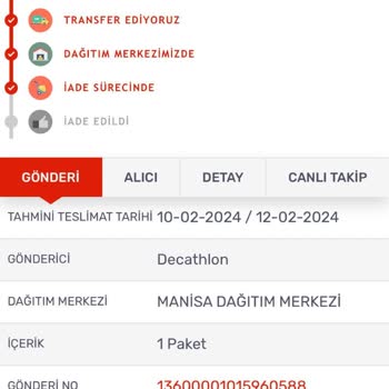 Kargom Sende Firması Ürünümü Kimseye Sormadan İade Ediyor.
