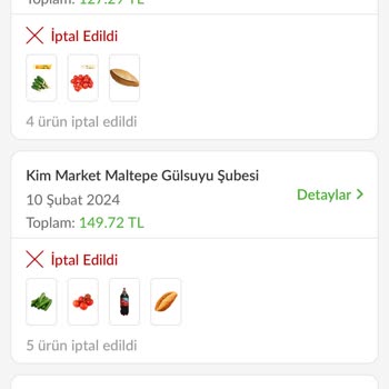 Trendyol Hızlı Market Trendyol GO İki Kez Sipariş İptali Ve Mağduriyetim