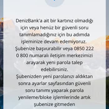 Denizbank Bloke Kaldırma Hatası