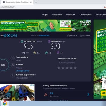 Superonline 25 Mbps İnternet Satıp 8.5 Mbps Hizmet Sunması