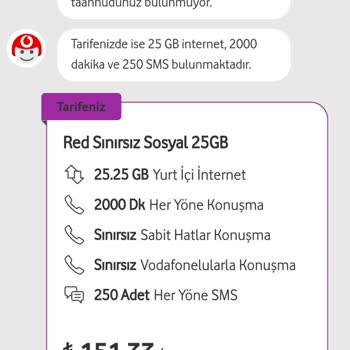 Vodafone Yüksek Fatura Ücreti