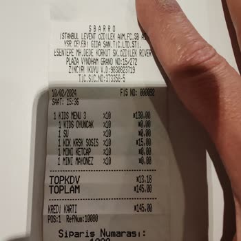 Sbarro Çocuk Menüsü Oyuncakları Hk.