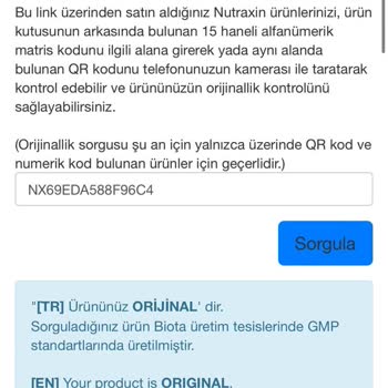 Nutraxin Vitaminin Tablet Sayısı Eksik Çıktı