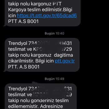 PTT Kargo'nun Aracı Kapımın Önünden Geçti Ve Kargomu Teslim Etmedi