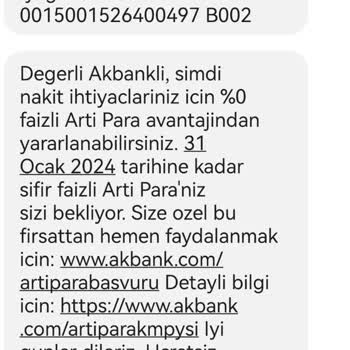 Akbank Sıfır Faizli Kampanya Mesajı İle Yanıltıyor.