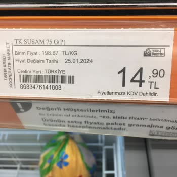 Tarım Kredi Kooperatif Market Yanıltıcı Satış