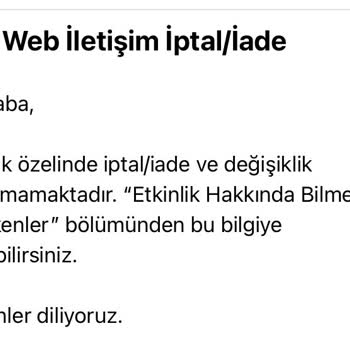 Bubilet Bilet İptal/değişim Problemi