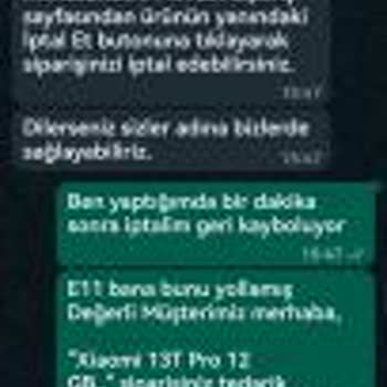 N11 Şikayet Olduğum Cep Telefon İptal Paramı Alamadım