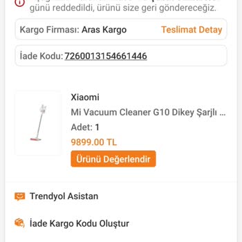 Trendyol Ürün İademi Paket Açtığım İçin Kabul Etmedi.