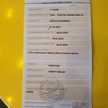 DS Damat Hatalı Ürün Kabahatini Kabullenmiyor