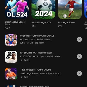 Samsung Telefon'um E Football 2024 Desteklemiyor