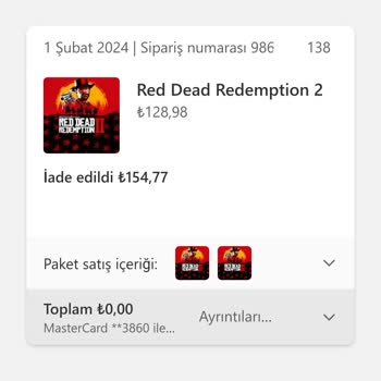 Microsoft Store İade Olan Ürünün Parasını Yatırmadı
