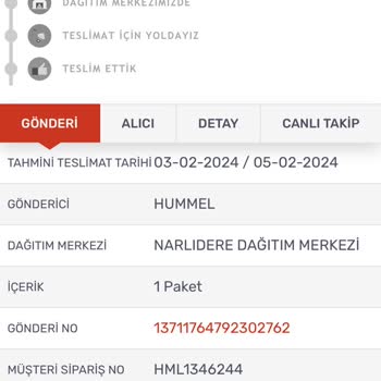 Hummel İnternet Alışverişi Mağduriyeti