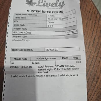 Lively Kalite Ve Hizmette Beklentilerin Altında