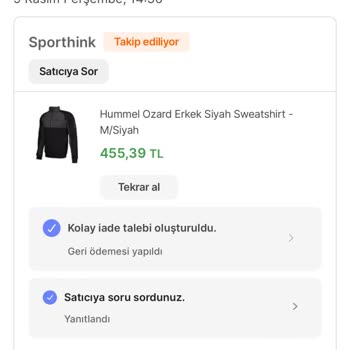 Sporthink Ve Hepsiburada Beni Mağdur Etti