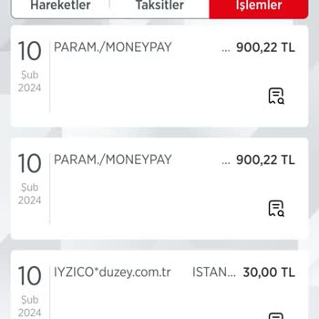 MoneyPay Dan Çekilen Para