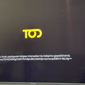 TOD Tv Maçları İzleyemiyorum Müşteri Hizmetlerine Ulaşamıyorum