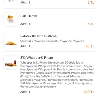 Burger King Siparişim Eksik Geldi