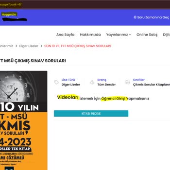 Çap Yayınları Sahte (? ) Video Anlatım Sitesi