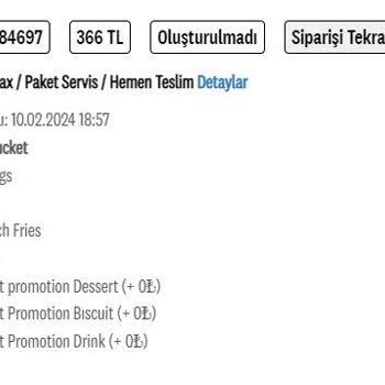 KFC Siparişim 1 Saat 45 Dakika Dır Gelmedi