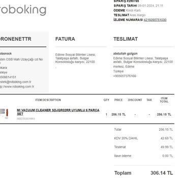 Roboking Sitesi Kusurlu Yedek Parçayı Değiştirmiyor