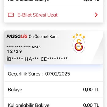 Passolig Kart Numarası Gözükmüyor