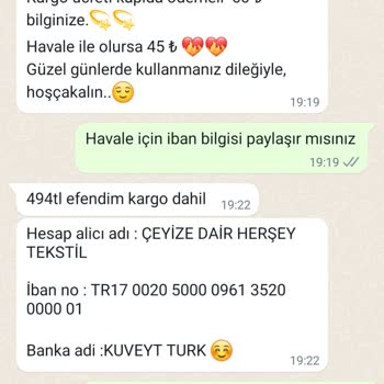 Ceyizedairhersey.com Zam Gelecek Diye Ek Ücret İstenip Siparişin İptal Edilmesi!