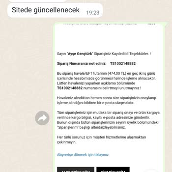 Ceyizedairhersey.com Zam Gelecek Diye Ek Ücret İstenip Siparişin İptal Edilmesi!
